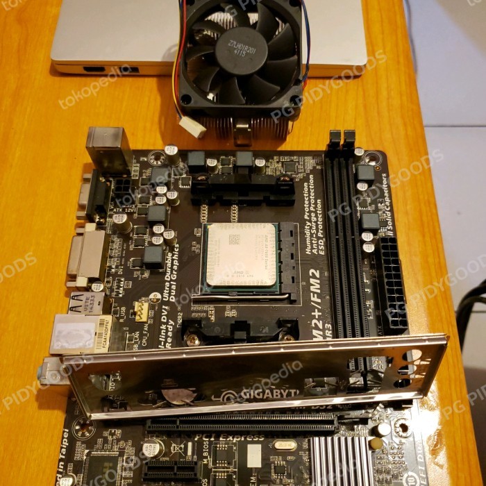 PAKET MOBO AMD A8-7650K GPU R7 FM2+ PLUS MOTHERBOARD PAKETAN FAN 7600