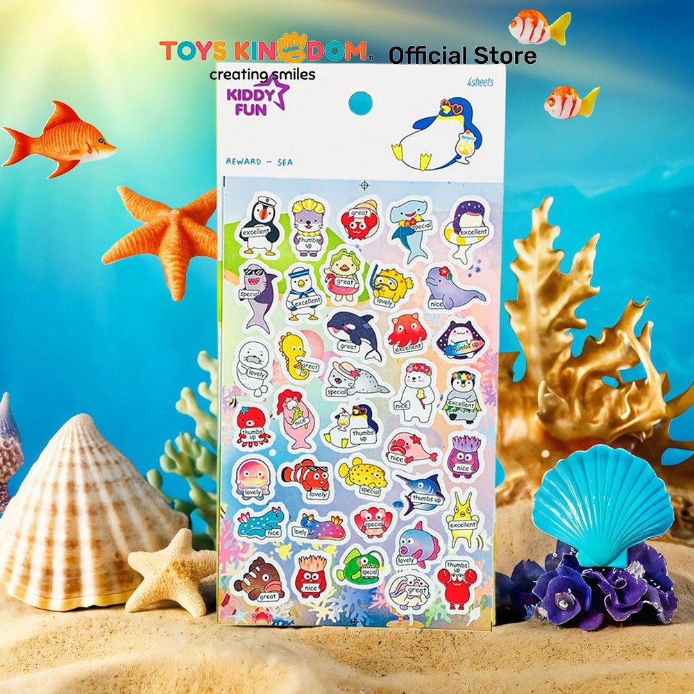 

Toys Kingdom Kiddy Fun Funny Stiker Reward Sea - Mix Stiker Dekoratif Lucu Cute Stickers Deco Sticker Pack Journal Book