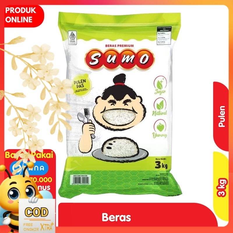 

Sumo Beras Premium Kemasan Hijau 3 kg