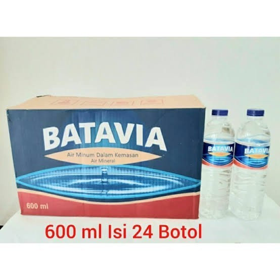 Air Mineral Batavia Botol 600ML / 1 Dus / 24 Pcs
