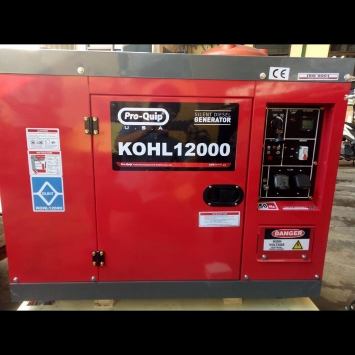 Silent Solar PROQUIP KOHL 12000 Genset 12.5 kva 1 phase 3 phase 10.000