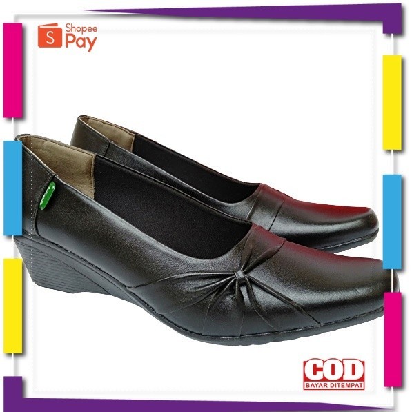 UKURAN SIZE 37 38 39 40 41 42 43 44 45 / Sepatu pantofel wanita kickers kulit asli original kerja se