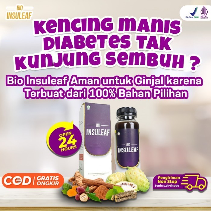 

Baru !! Bio Insuleaf Atasi Diabetes, Kencing Manis dan Normalkan Gula Darah