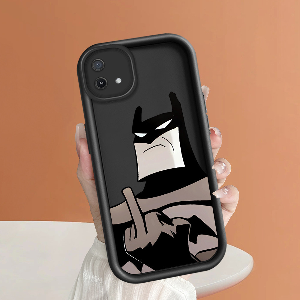Casing Hp Untuk OPPO A16K A16E Phone Case Cesing Soft Cover Funny Batman Mode Kesing Cream Cassing