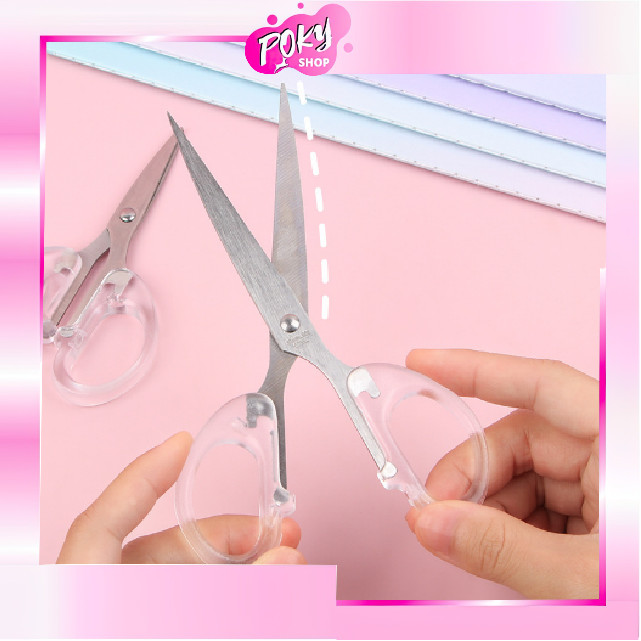 

POKY - H5920 Gunting Kertas Transparan Pemotong Kertas Scrapbooking / Gunting Transparan Bening Multifungsi / Gunting Transparan