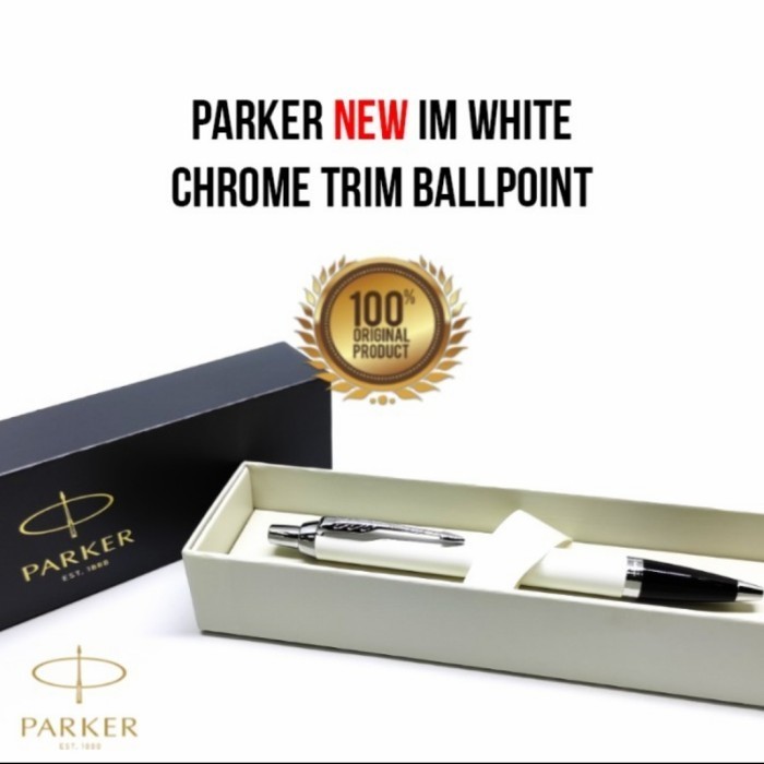 

Thosti Pulpen Mewah Original Parker I.M BP New Black CT + Free Grafir Laser - White CT