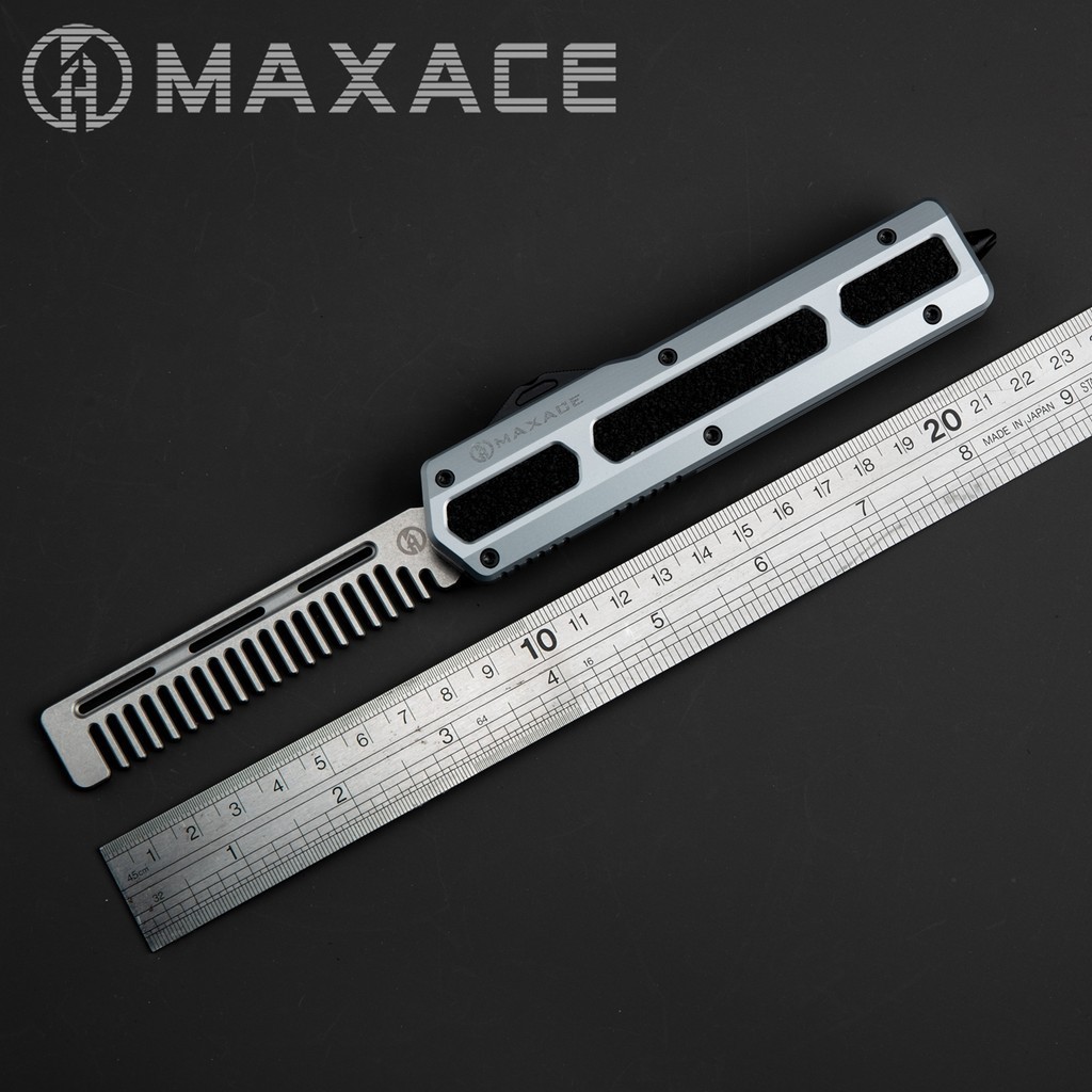 Maxace kinfe Neptune OTF 7075 Aluminium Handle SLD-Magic Blade Comb Outdoor toys Hunting Camping Edc