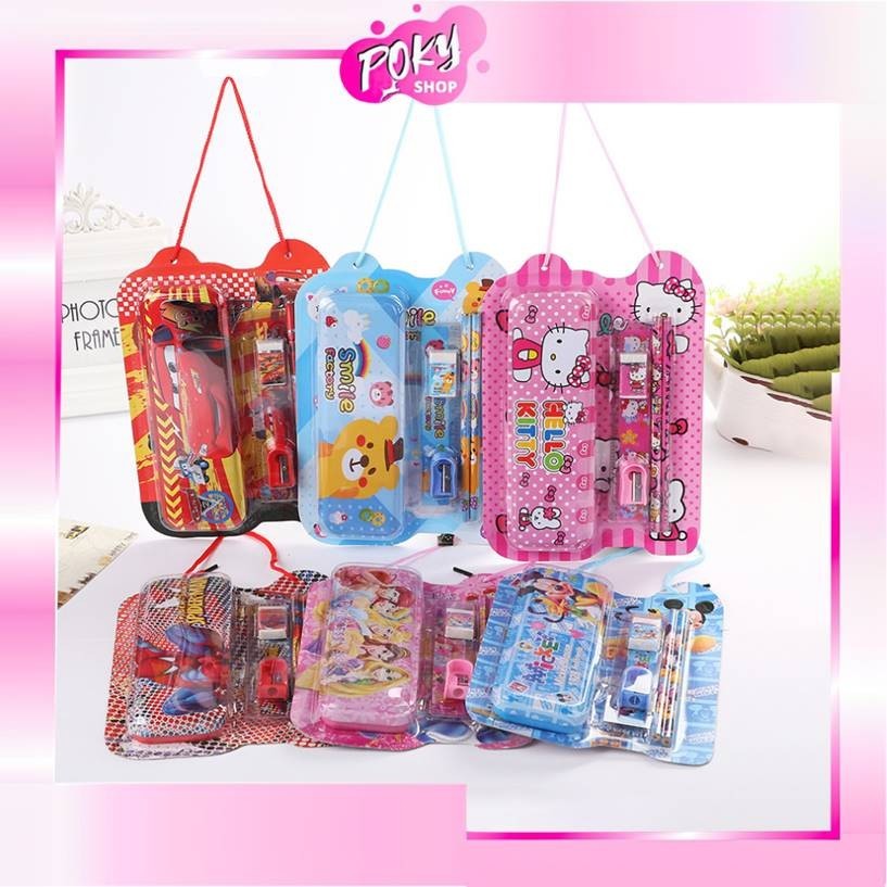 

POKY- S6139 Set Alat Tulis 6 in 1 / Stationery Set Souvenir Anak / Paket Alat Tulis Sekolah / Fancy Set Anak Motif Karakter Lucu
