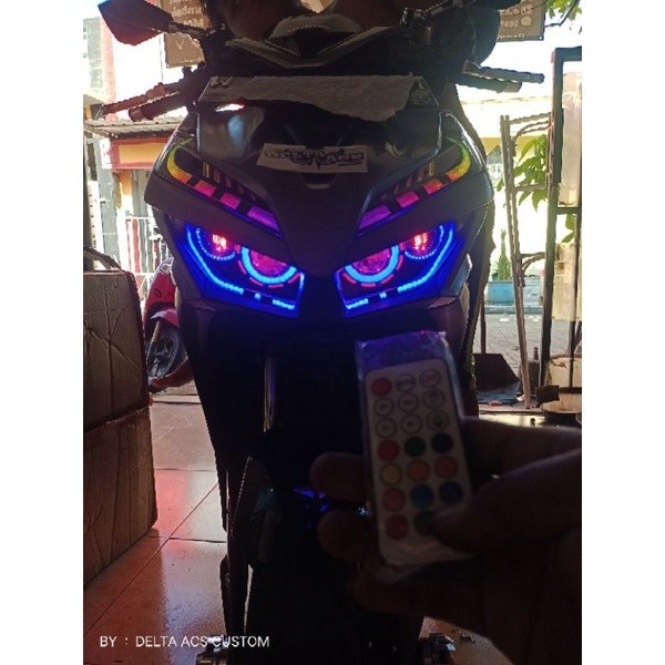 Projie & Alis RGB Vario 125/150 New 2018 - 2024 Plus Saklar Vxion PNP l Custom Headlamp Reflektor Ho