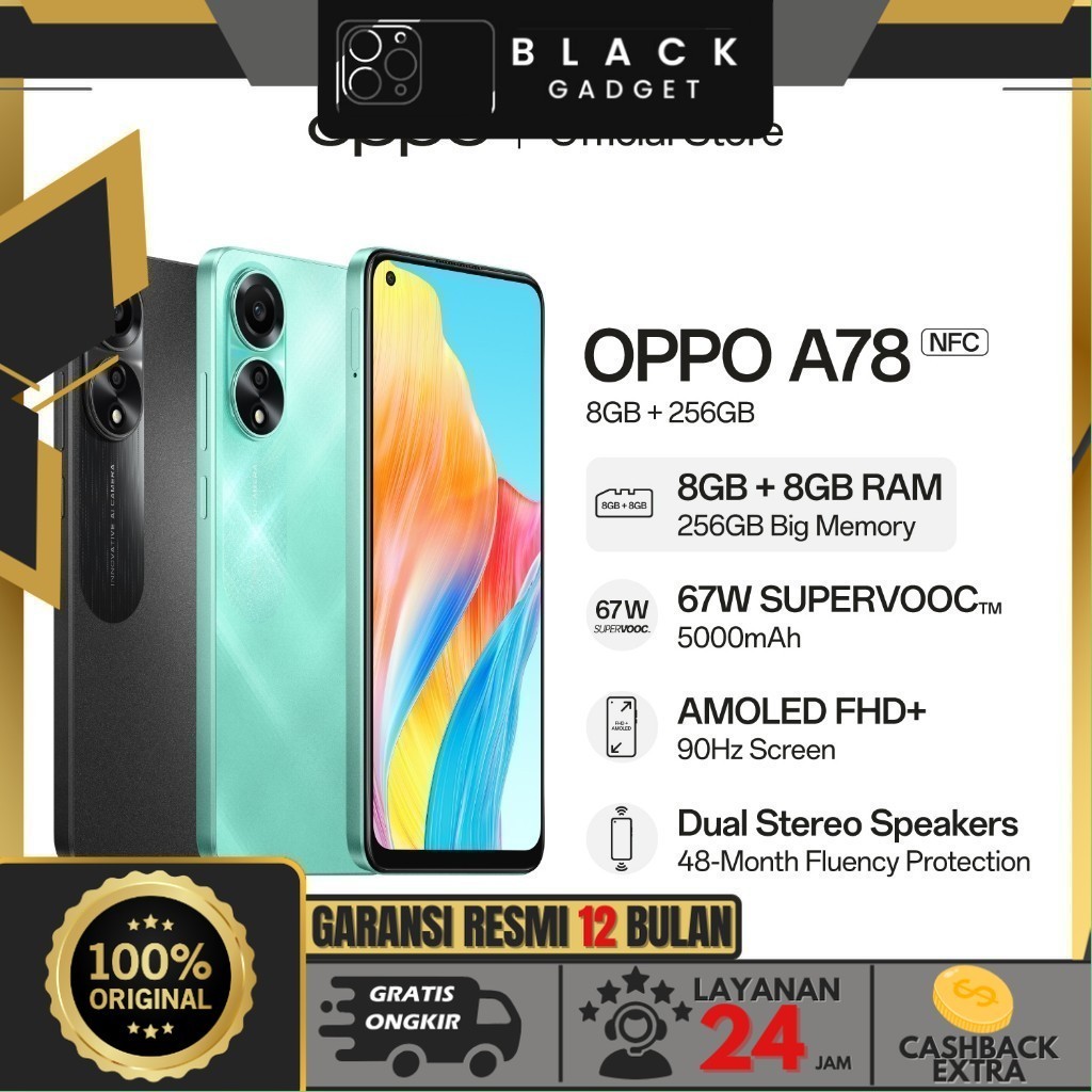 OPPO A78 4G 8GB/256GB