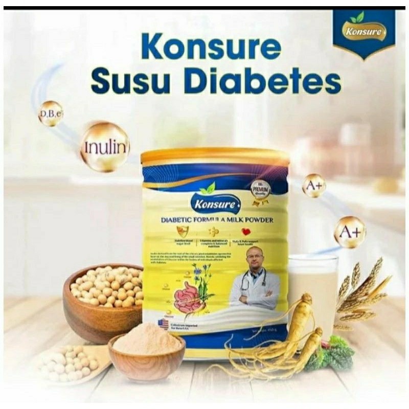 

100% ORIGINAL SUSU KONSURE PAKET 2 KALENG TERMURAH SUSU IMPORT UNTUK ATASI DIABETES & KENCING MANIS