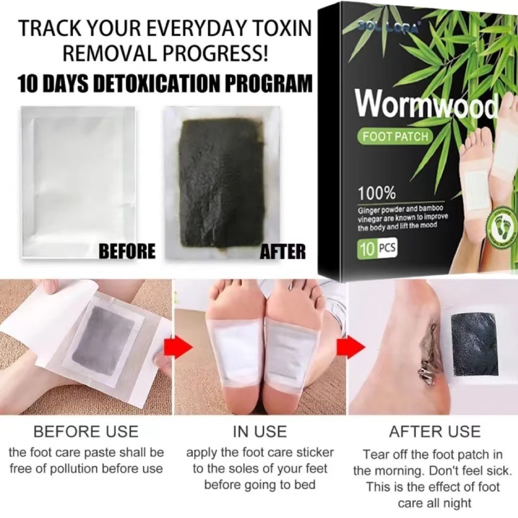 Koyo Kaki Koyo Kaki Penyerap Racun Foot Pads Koyo Detox Cleansing Patch Detox Kaki Koyo Kaki Detox