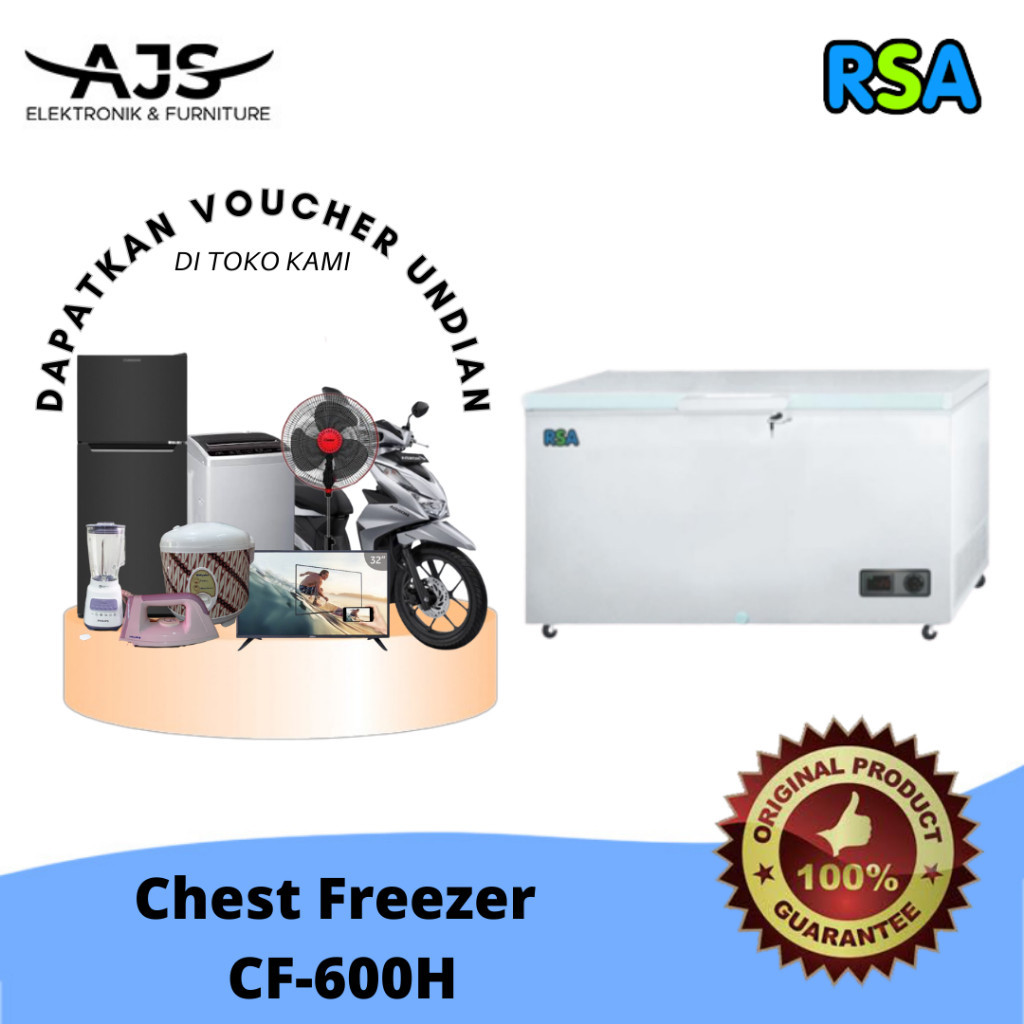 PROMO SPESIAL Chest Freezer RSA CF-600 H / CF600H Freezer Box 500 liter