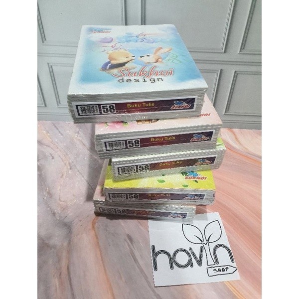 

ghg ((((BACA DESKRIPSI KETERANGAN BARANG!!)))) (10pc) buku tulis murah isi 58 lembar/buku murah/buku