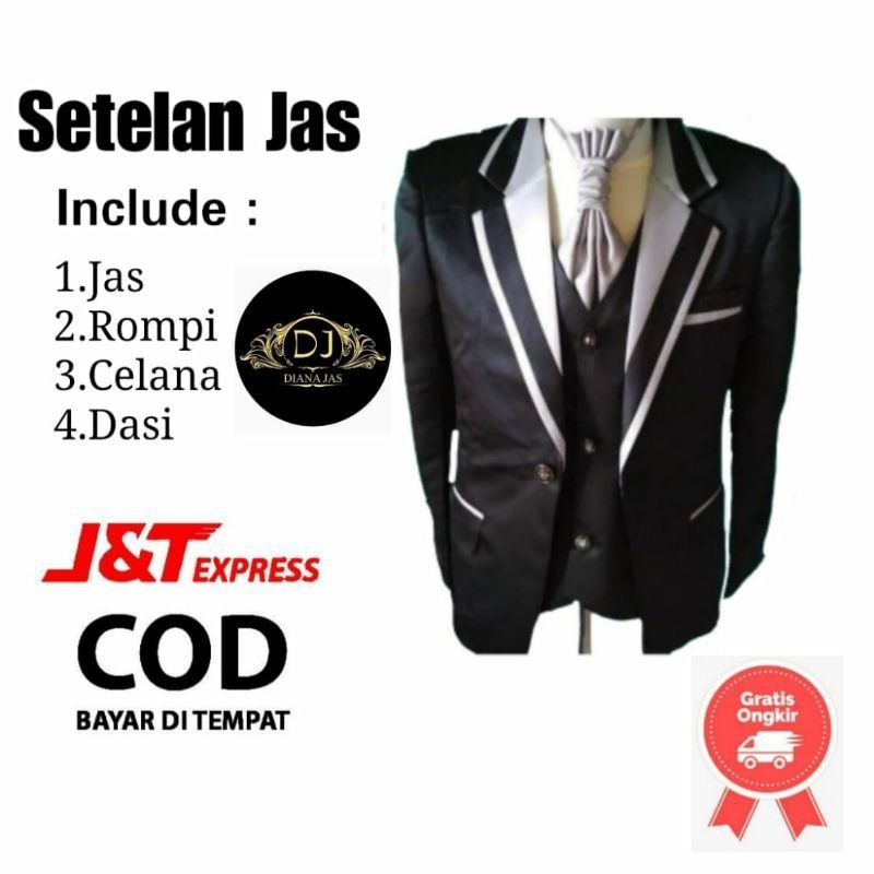 Diskon JAS PRIA PENGANTIN MODREN MEWAH MURAH BERKUALITAS JAS FORMAL PRIA MODERN JAS HITAM PRIA SEMI 