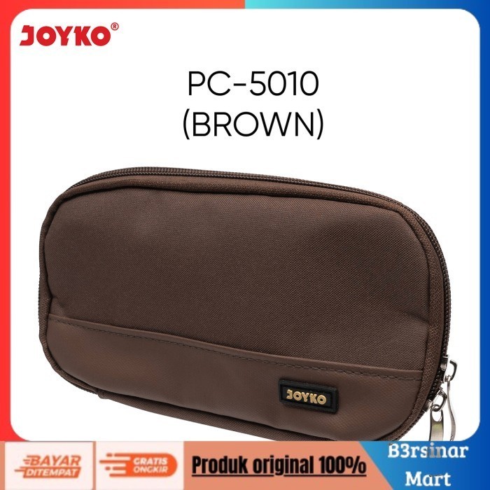 

[BAYAR DI TEMPAT] PROMO Kotak Tempat Pensil Pencil Case Joyko PC5010 Brown COD