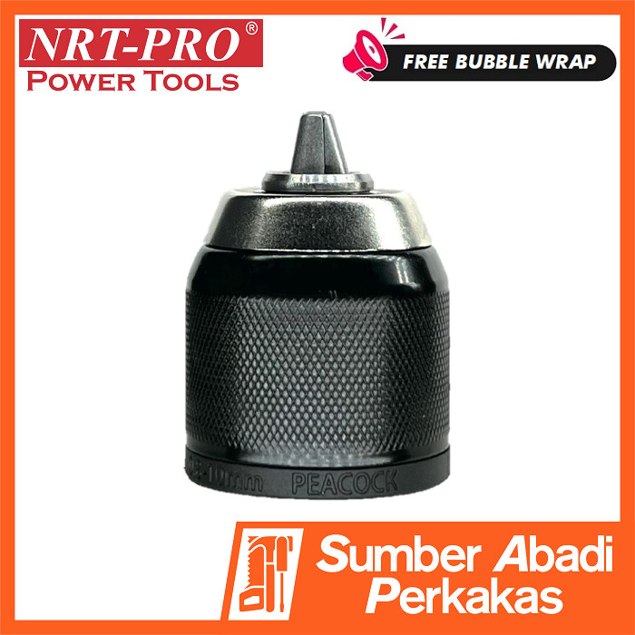NRT-PRO Kepala Mesin Bor Cordless 10mm DC340 DC 340 HD DC740 DC 740 HD Drill Chuck Single Lock