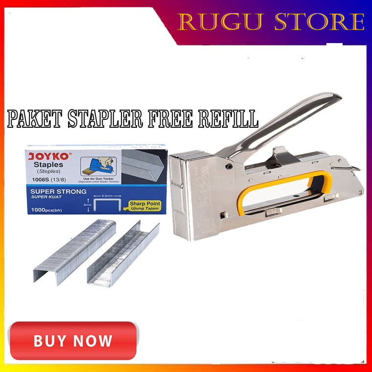 

BISA COD!! Stapler Tembak Dan Isinya yang cocok Guntacker dan isi guntacker yang cocok Steples + ISI Guntacker