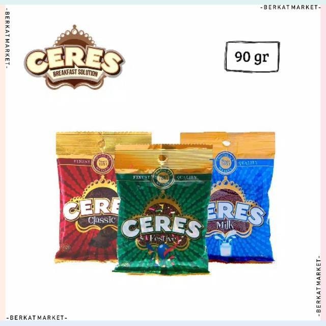 

Meses Ceres 80 gr Choco Classic / Festive / Milk