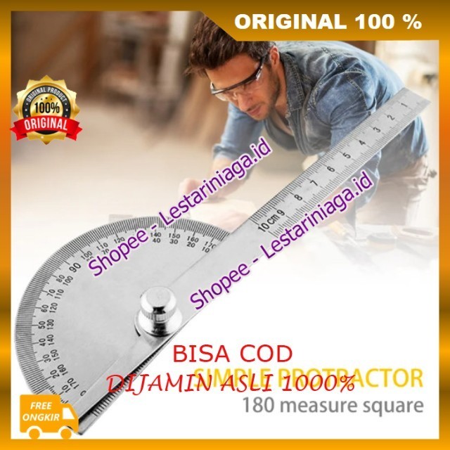 

BELI 1 GRATIS 1 Penggaris Busur 180° Stainless Steel Protractor Angle RulerPenggaris Sudut Stainless Steel ORIGINAL