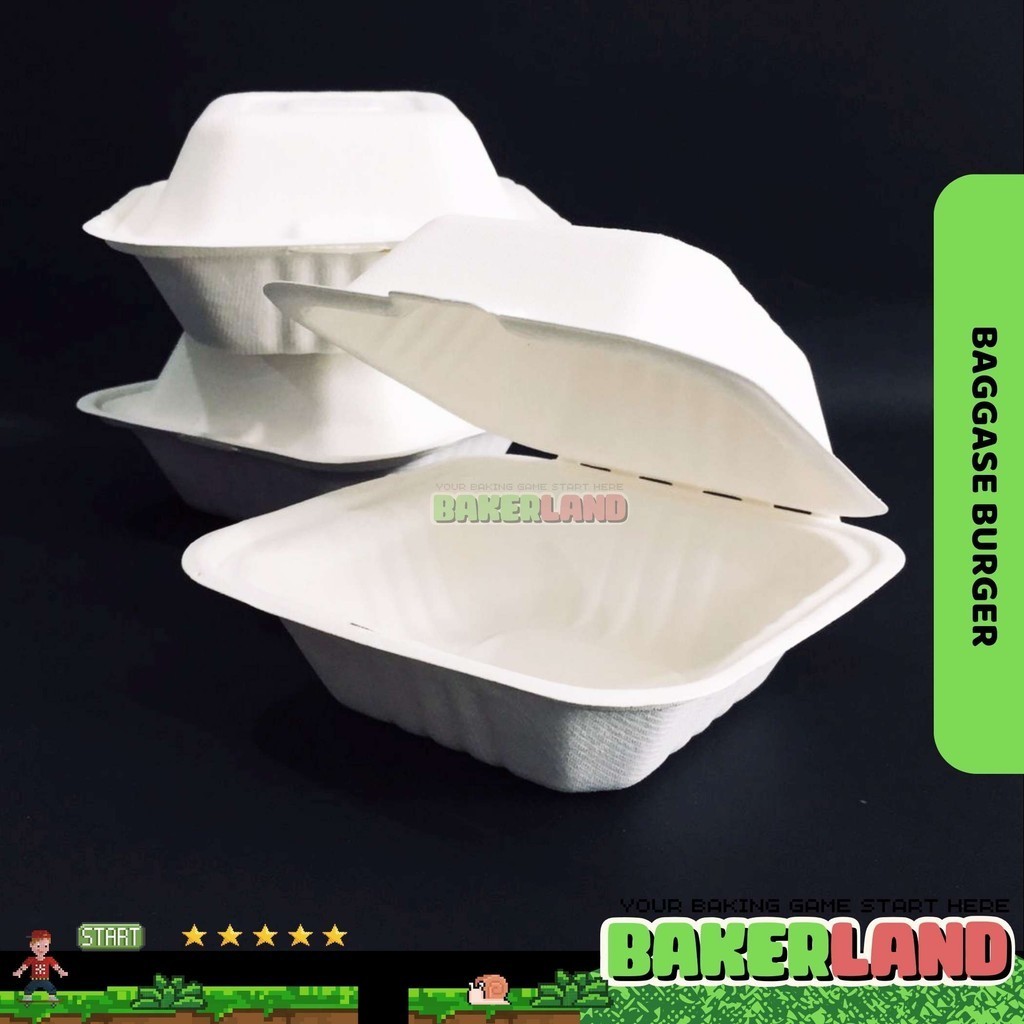 Baggase Box, Baggase Burger, Box Burger, Dus Burger, Kemasan Burger, Bagasse Box, Baggase Box Cake B