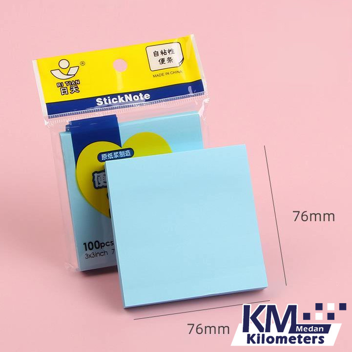 

KM.Medan - 76*76 MM MEMO STICK / STICKIE NOTE / STICKY NOTE POLOS 4 WARNA KOTAK
