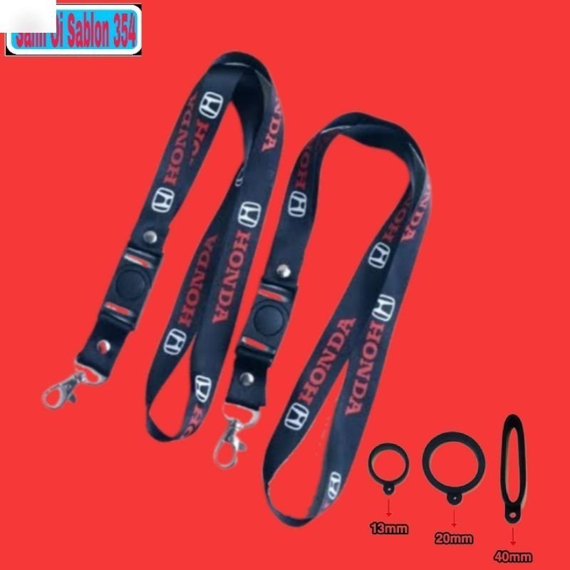 

LANYARD HONDA GANTUNGAN KUNCI HONDA/GANTUNGAN ID CARD/GANTUNGAN Motor /Gantungan VAPE/Pod Best seller