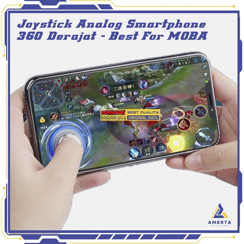 Round Joystick Analog Smartphone 360 Derajat Mobile Legends TOFOCO  - Q8 - White