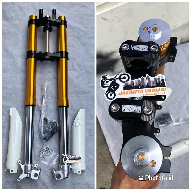 Upsidedown USD Upside Down Shock Depan KLX CRF CROSS Trail Protaper PROJUMP Real Jump Universall