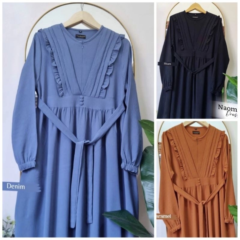 Gamis crinkle premium gamis hitam gamis putih Promo Idul Adha