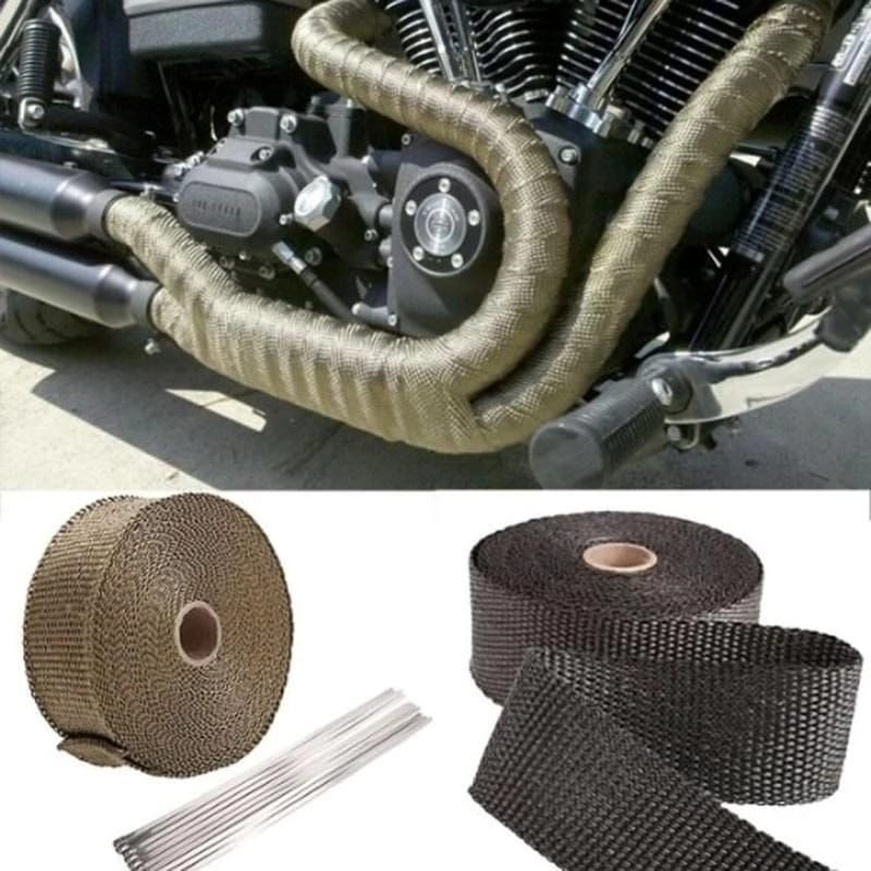 TERLARIS KAIN LAKBAN PEREDAM PANAS 1 METER KNALPOT MOTOR BAHAN FIBER KUAT ELASTIS ANTI PANAS ANTI TE