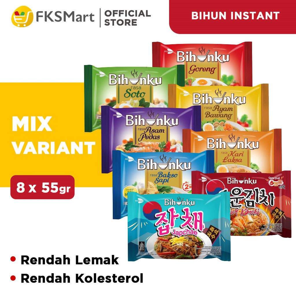 

Bihunku Mix Variant Paket Isi 8 TM