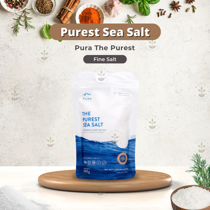 

Terlaris~[Limited Stock] Pura Purest Sea Salt 300gr - Garam Laut Organik Natural Pura - Fine Halus