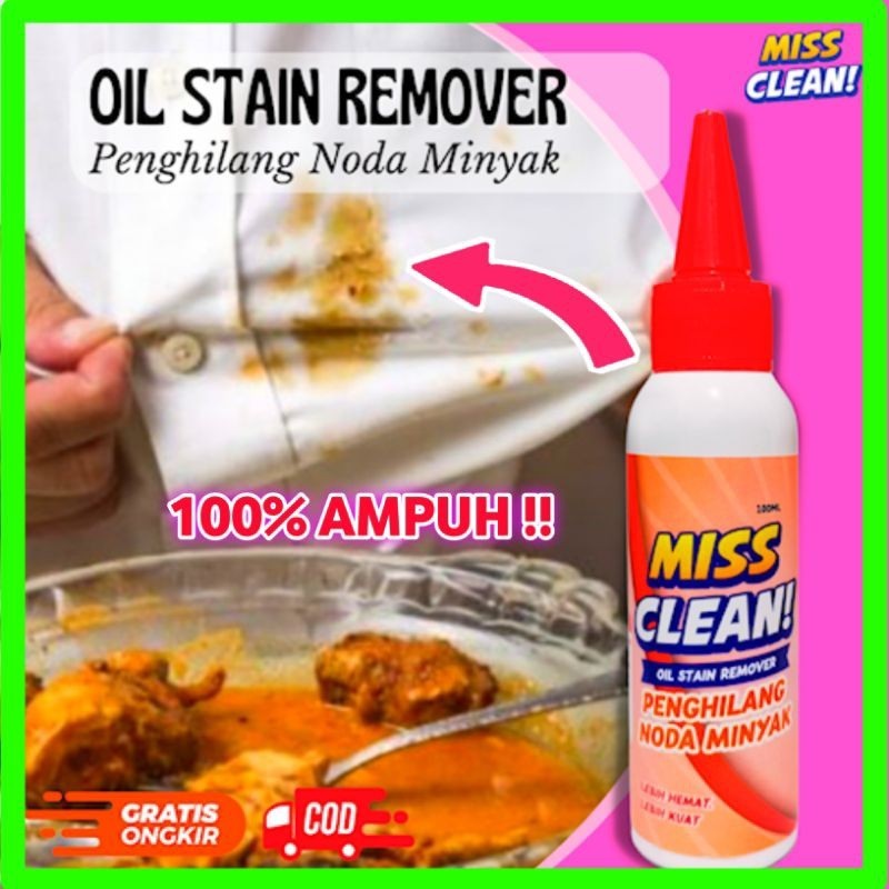 {COD} MISS CLEAN terbukti ampuh penghilang noda pakaian penghilang noda baju membandel penghilang no