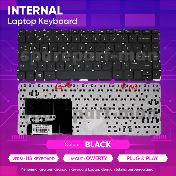 Keyboard Laptop HP 14-AM017TX 14-AM503TU 14-AM034TX