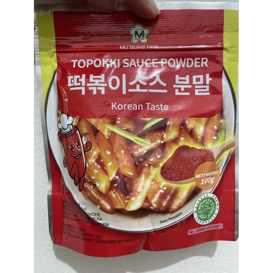 

New Promo-[sukron_86] Mugunghwa Topokki Sauce Powder 100gr Bumbu Kue Beras Halal Korea