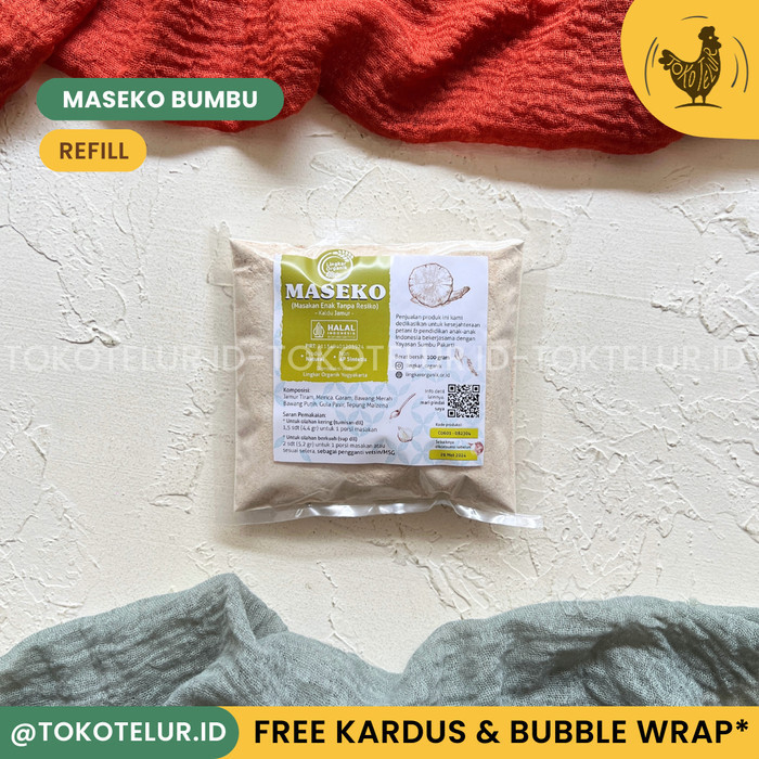 

*Best Promo*~ sukron_86 MASEKO Refill - Kaldu Bumbu Non MSG Lingkar Organik MPASI Anak Bayi - Refill Maseko Jamur
