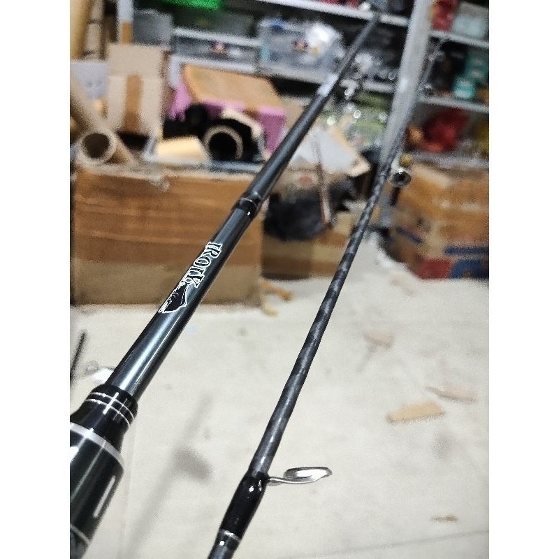 joran pancing iroly lesath high tech 165cm 180cm solid carbon kevlar ulir