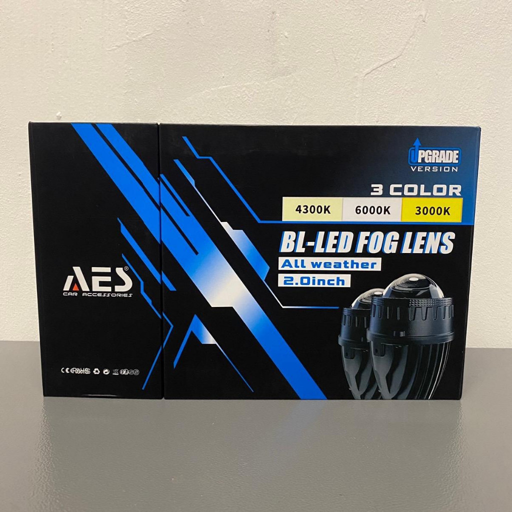 AES Biled Foglamp 2 inch 3 Warna 100 Watt