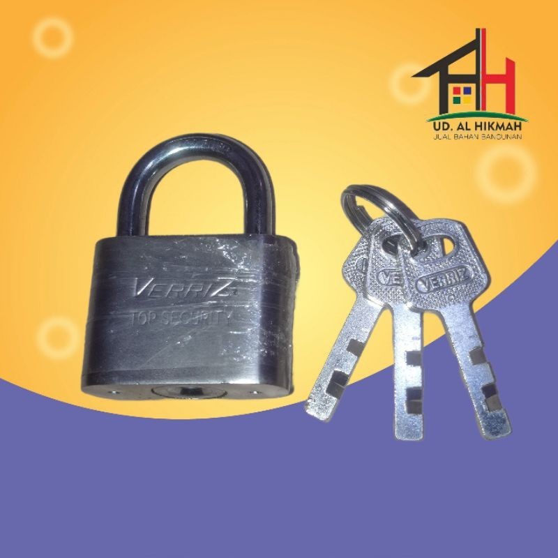 Kunci Gembok 40MM Pendek VERRIZ - GEMBOK 40MM KEPALA PENDEK
