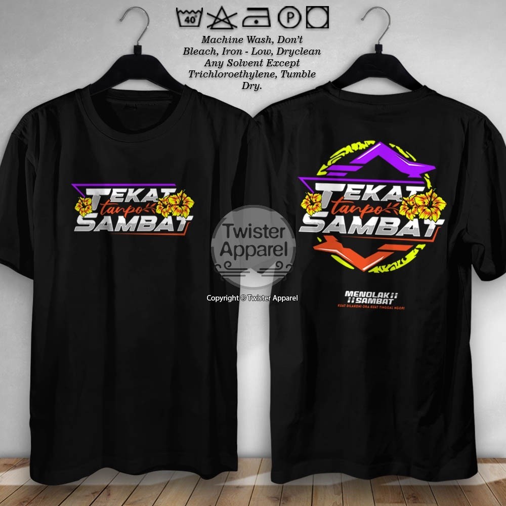 Kaos Tekat Tanpo Sambat Kuat Dilakoni Ora Kuat Tinggal Ngopi Baju Distro Racing Herex Cotton Combed 