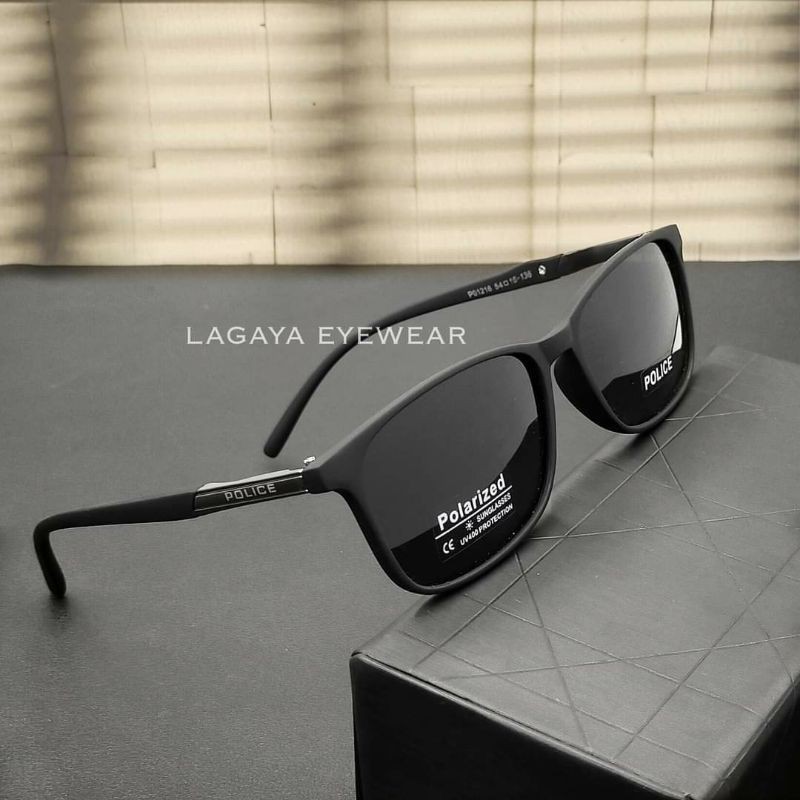 BISA COD  KACAMATA  HITAM PRIA POLICE POLARIZED 1216