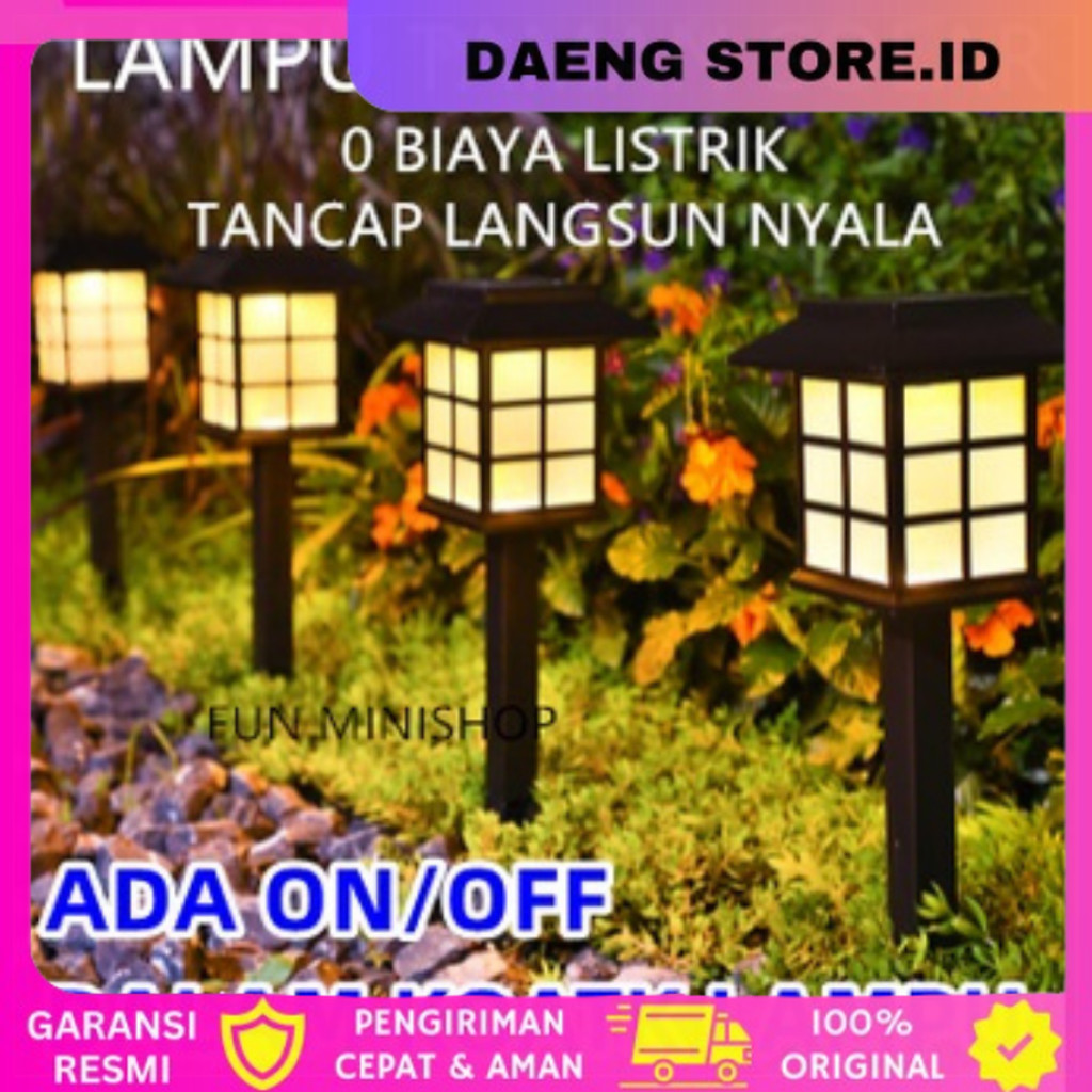 LAMPU TAMAN COB LAMPU TAMAN LAMPU SOLAR LAMPU DEKORASI TAMAN LAMPU HIAS WATERPROOF LAMPU SOLAR