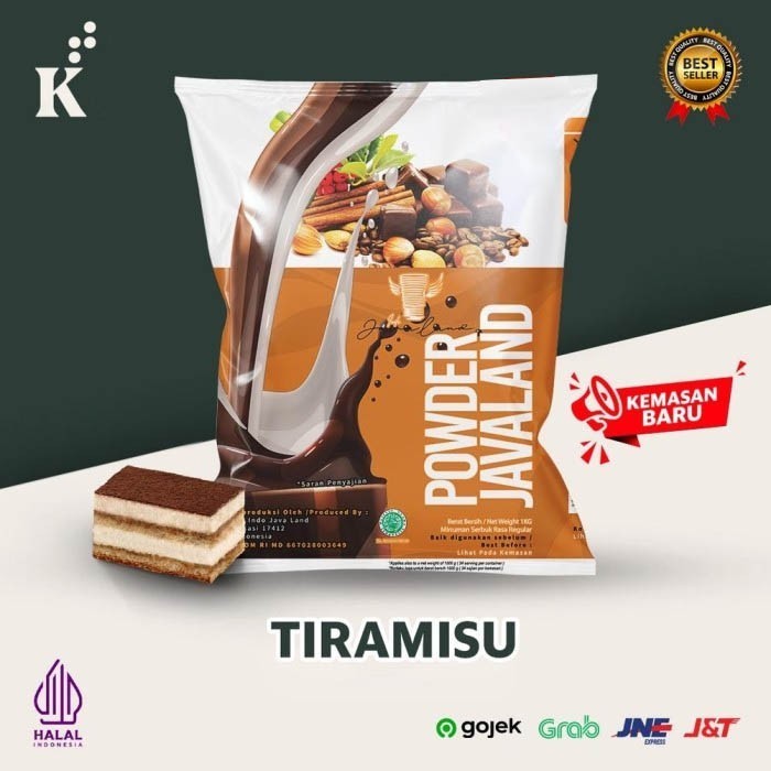 

[New Arrival]Promo Bubuk Minuman Tiramisu bubble drink Powder drink 1kg Javaland