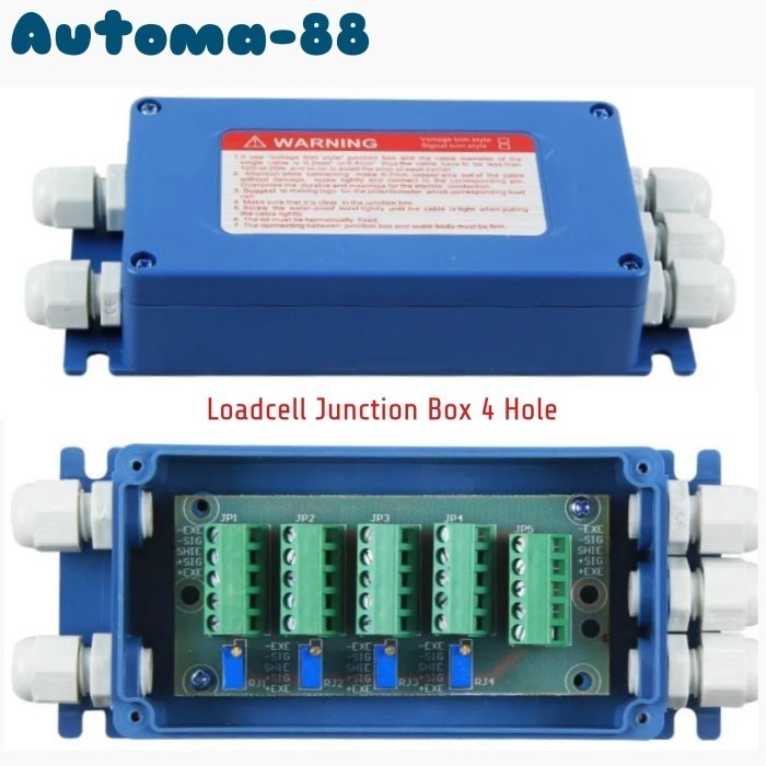 MN08 Load cell Junction Box Max. 4 Sensor Loadcell bridge 5 lubang hole