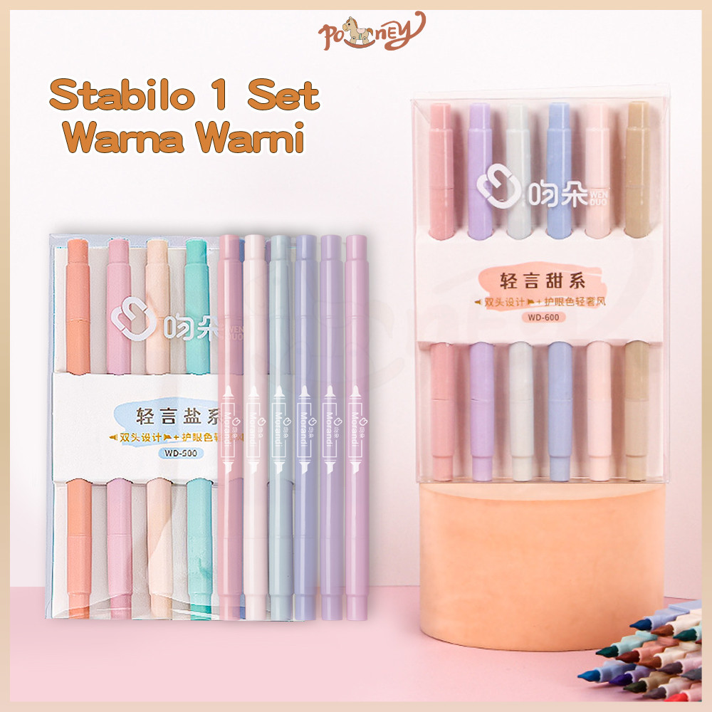 

Poney STABILO SET WARNA WARNI/ HIGHLIGHTER 2 ARAH 6 WARNA