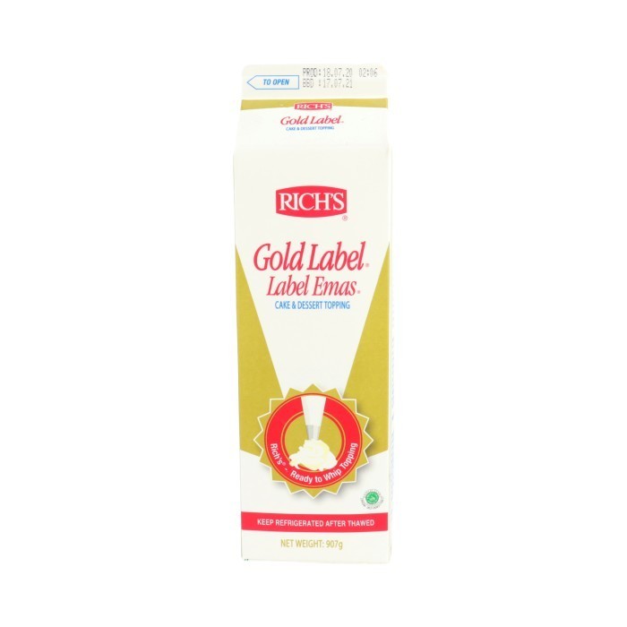 

WHIPPING CREAM RICH GOLD LABEL 1LTR (KHUSUS GOSEND & GRAB)