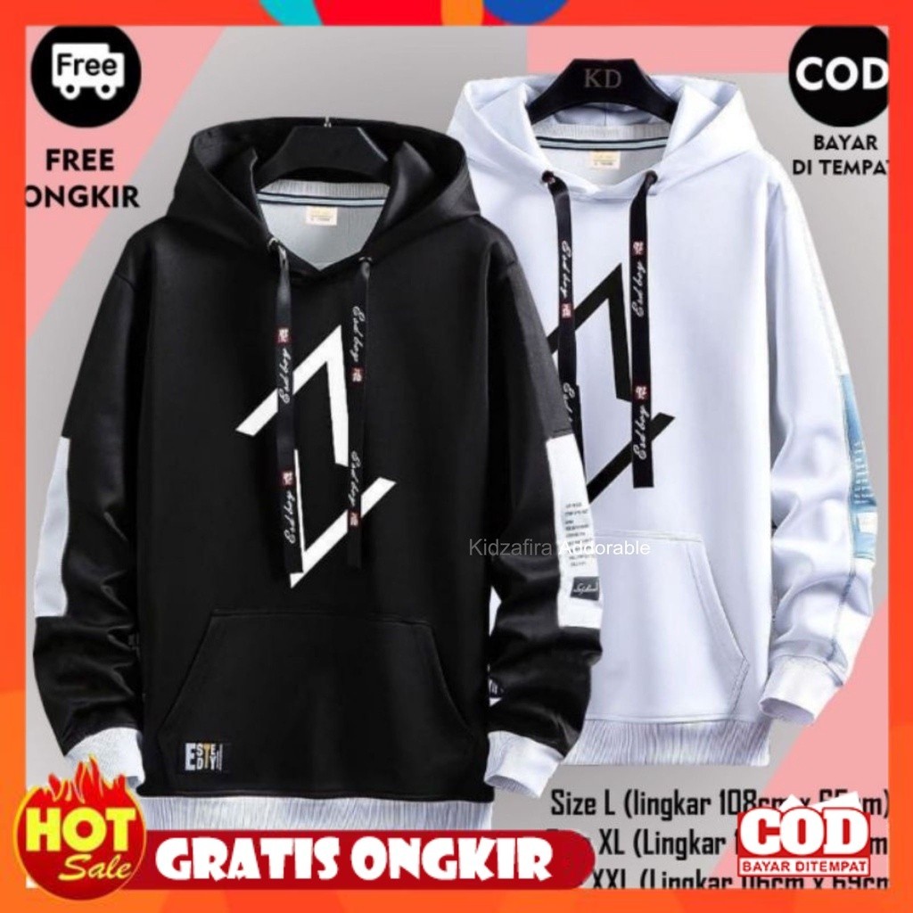 [PREMIUM ORIGINAL] SWEATER AV HOODIE LAKI LAKI BELUDRU, PUTIH, HITAM MUSIM DINGIN BERKERUDUNG REMAJA