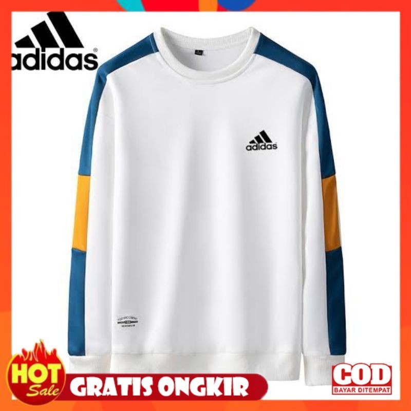 [PREMIUM ORIGINAL] Sweater Hoodie Pria Twist Adidas Sweater Fleece Keren Model Kekinian