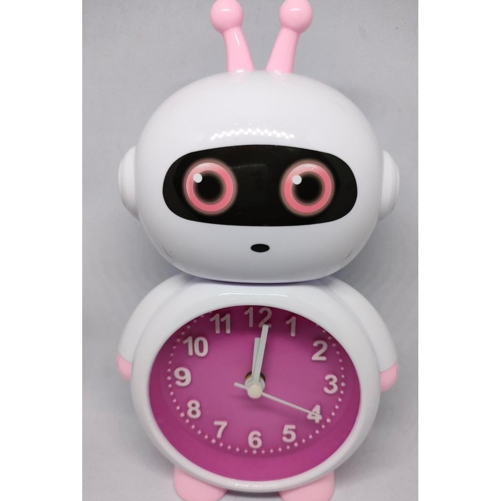 Jam Weker Unik / Jam Meja Beker Motif ROBOT 168 / Alarm Clock Anak Lucu